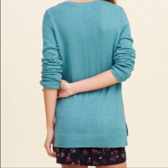 Hollister V-neck Oversized Llama Alpaca Sweater XS - Picture 3 of 12